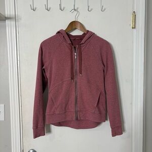 Lululemon Catch A Moment Zip Hoodie Heathered So Merlot